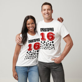 Camiseta 16.o aniversário ou QUALQUER ANO de ruptura das es