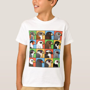 Camiseta 16 perfis norte-americanos do raptor