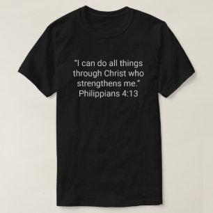 Camiseta 16. “Posso fazer todas as coisas por meio de Crist