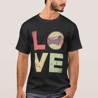 Camiseta 16 Presentes retrô vintage para mães de Dachshund