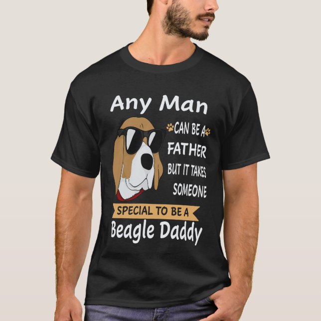 Camiseta 16 Qualquer Homem - Beagle Daddy Beagle (Frente)