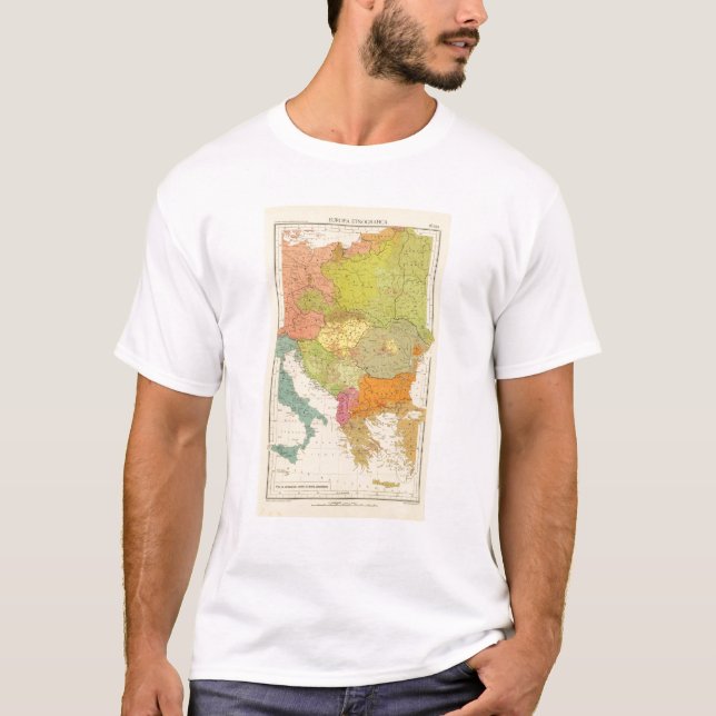 Camiseta 16 um europeu etnográfico (Frente)