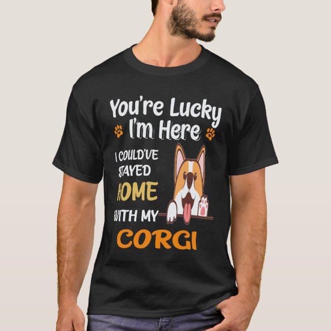 Camiseta 16 Você é Corgi Sortudo (Frente)