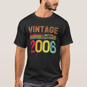 Camiseta 16 Year Old Gifts Vintage 2006 Limited Edition 16T