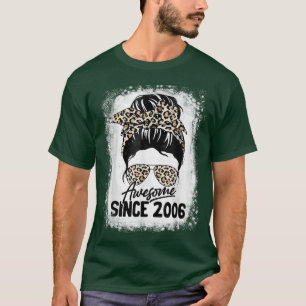 Camiseta 16 Years Old Awesome Since 2006 Leopard 16th Birth