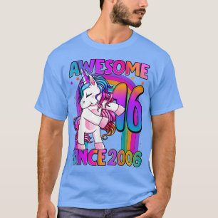 Camiseta 16 Years Old Unicorn Flossing 16th Birthday Girl U