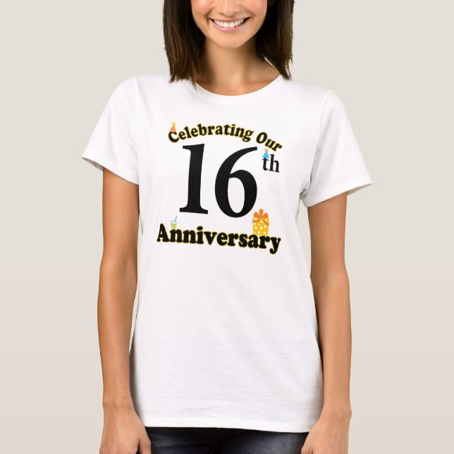 Camiseta 16o Aniversário (Frente)