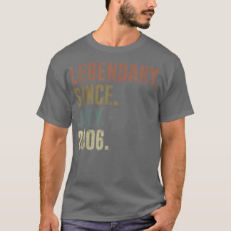 Camiseta 16th Birthday Vintage Legendary Since July 2006