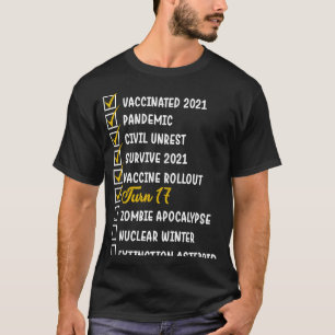 Camiseta 17º Aniversário, 17 anos Festa de Quarentena 2
