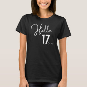 Camiseta 17º Aniversário Alô 17 Alô 17 Est 2005