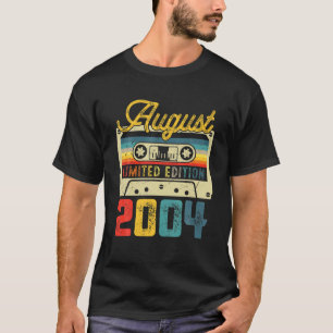 Camiseta 17º Aniversário Das Decorações Do Casset De Ag