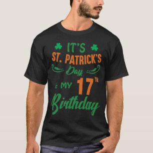 Camiseta 17º Partido do Dia de São Patrício de Aniversário