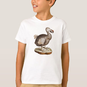 Camiseta 1700s retros dos pássaros dos Dodos do pássaro d