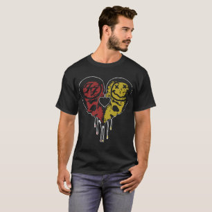 Camiseta 170418 t-shirt do hipster do coração NVN FF