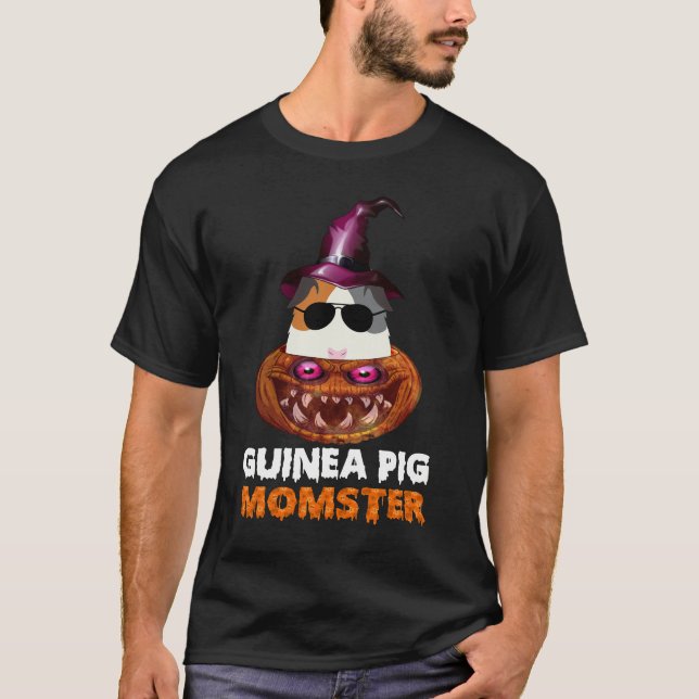 Camiseta 170 Guiné Pig Momster Pumpkin Monster Engraçado Ha (Frente)