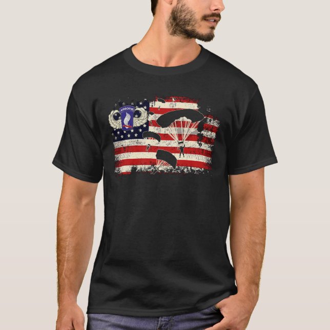 Camiseta 173.ª Brigada Aérea norte-americana, bandeira aére (Frente)