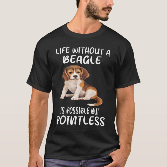 Camiseta 173 Vida Sem Beagle (Frente)