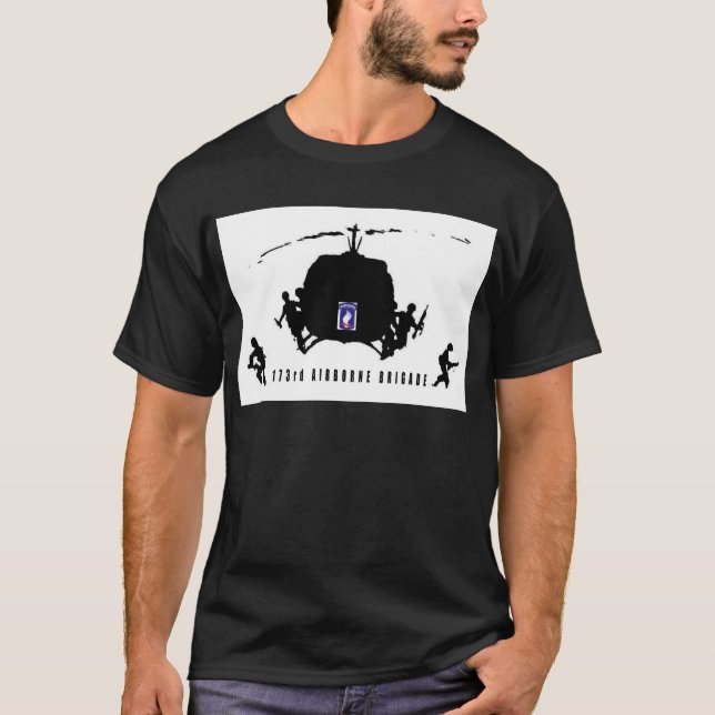 Camiseta 173rd BRIGADA TRANSPORTADA POR VIA AÉREA (Frente)