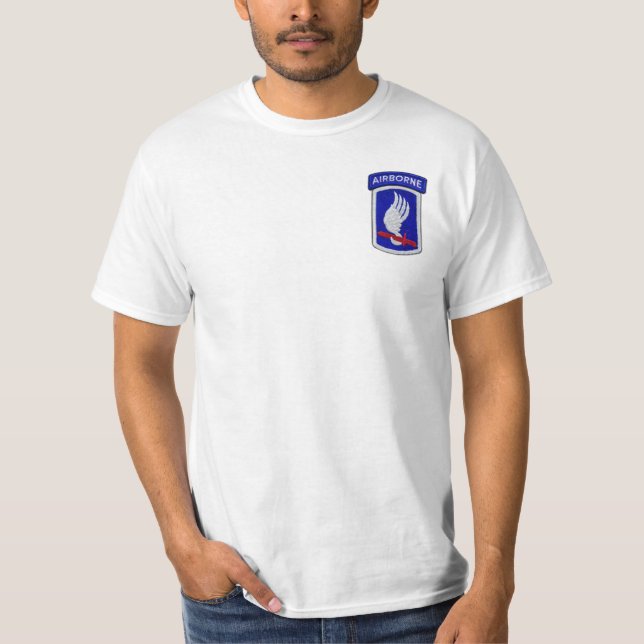 Camiseta 173rd Remendo dos veteranos da brigada (Frente)