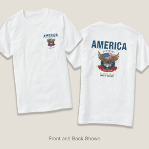 Camiseta 1776 2026 250º Semiquincentenário Vermelho Branc