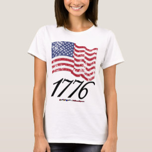 Camiseta 1776 afligiu a bandeira americana