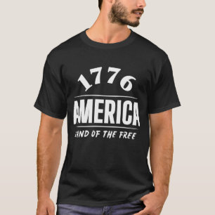 CAMISETA 1776 AMÉRICA TERRA DA LIBERDADE 4 DE JULHO LIBERDA