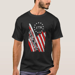 Camiseta 1776 American Flag Nós The Pessoas 4th Of Julho Re