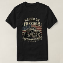 1776 bandeira dos EUA: Erguida no Monster Truck da