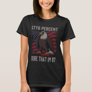 Camiseta 1776% de certeza de que a bandeira de im 97 usa 4