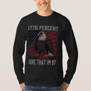 Camiseta 1776% de certeza de que a bandeira de im 97 usa 4