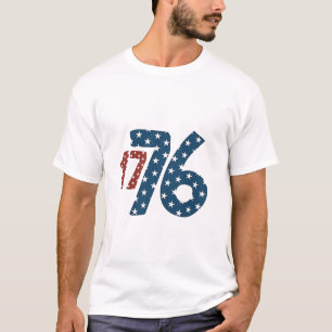 Camiseta 1776 Dia 4 de julho da Independência Americana