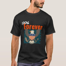 camiseta 1776 para sempre 4 de julho