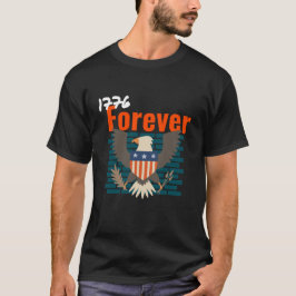 camiseta 1776 para sempre 4 de julho
