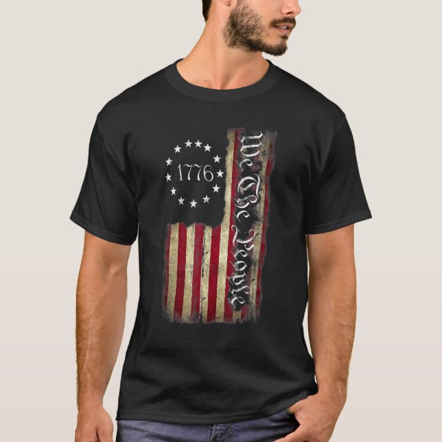 Camiseta 1776 Somos A Constituição Patriótica Americana Pes (Frente)