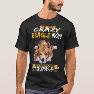 Camiseta 177 Eu sou a Louca Beagle Mãe