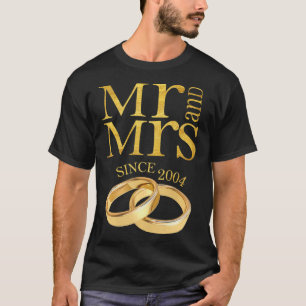 Camiseta 17.º Aniversário de Casamento Dando ao Sr. e à Sra