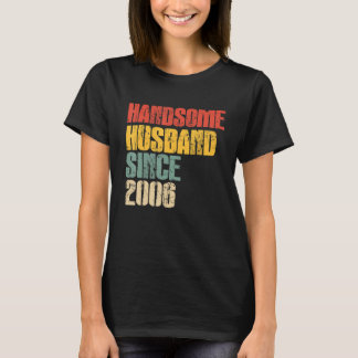 Camiseta 17.º aniversário de casamento para o Him Bonito