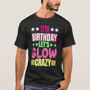 Camiseta 17.º Aniversário Vamos Maluco Colorido 17 Anos Ol