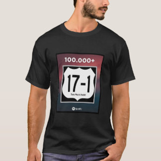 Camiseta 17-1 100.000 Fluxos Em T-Shirt Spotify