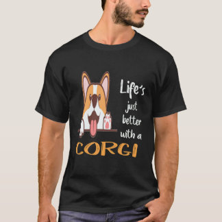 Camiseta 17 A vida é melhor com um Corgi