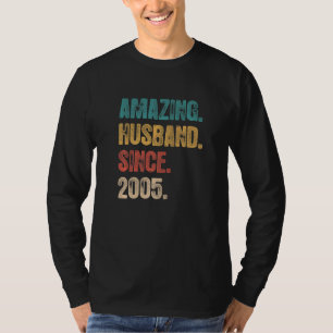Camiseta 17 Aniversário De Casamento Para Ele Um Marido Inc
