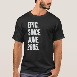 Camiseta 17 anos de idade 17.a Epic de aniversário desde ju