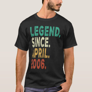 Camiseta 17 anos de lenda desde abril de 2006 17º aniversár