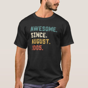 Camiseta 17 anos é incrível desde agosto de 2005 17º aniver