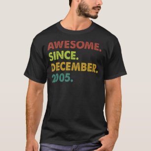 Camiseta 17 anos é incrível desde dezembro de 2005 17º aniv