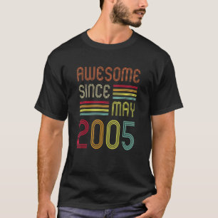 Camiseta 17 anos é incrível desde maio de 2005 50º aniversá