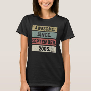 Camiseta 17 anos é incrível desde setembro de 2005 17º 6