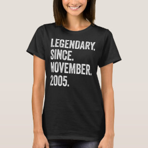 Camiseta 17 Anos Legendário Desde Novembro De 2005 17º Bi