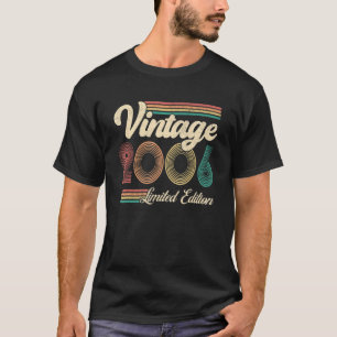 Camiseta 17 anos Vintage 2006 17th Birthday Retro