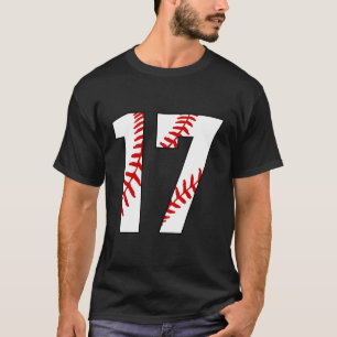 Camiseta 17 Baseball Dezessete Baseball Mãe Ventilador Favo